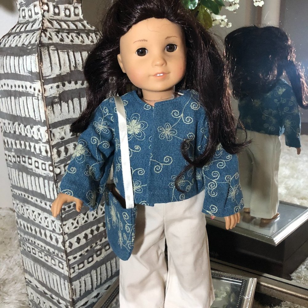 American Girl Doll Jacket, Pants and Purse Outfit